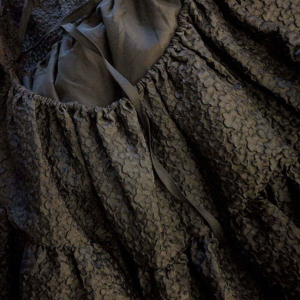 Aureta x Anthropologie Square-Neck Bubble-Hem Mini Dress - Picture 6 of 6